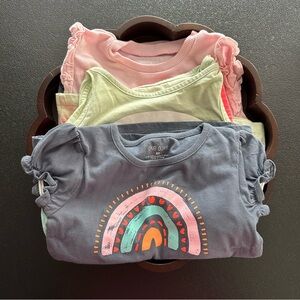 Toddler Girls Size 5T Clothing ~ Shirt & Shorts Outfits ~ 3 Sets 6 Pieces